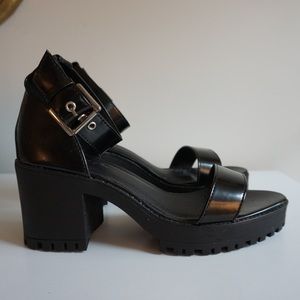 Nasty Gal Chunky Sandal Heels